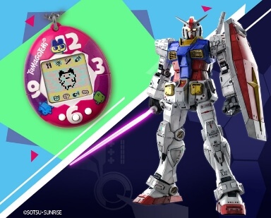 Tomagotchi and Gundam toys